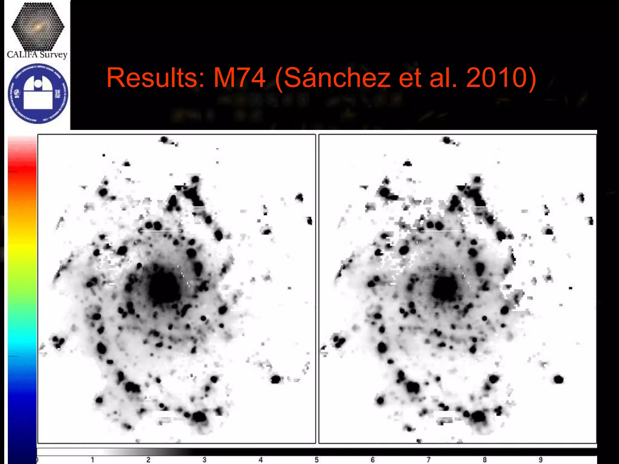 Results: M74 (Sánchez et al. 2010) 
