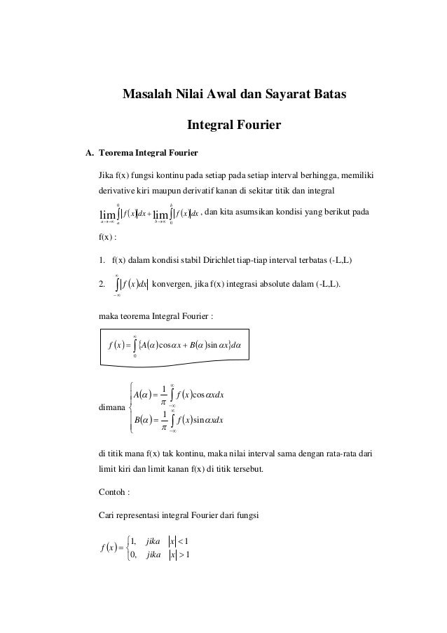 Integral Fourier