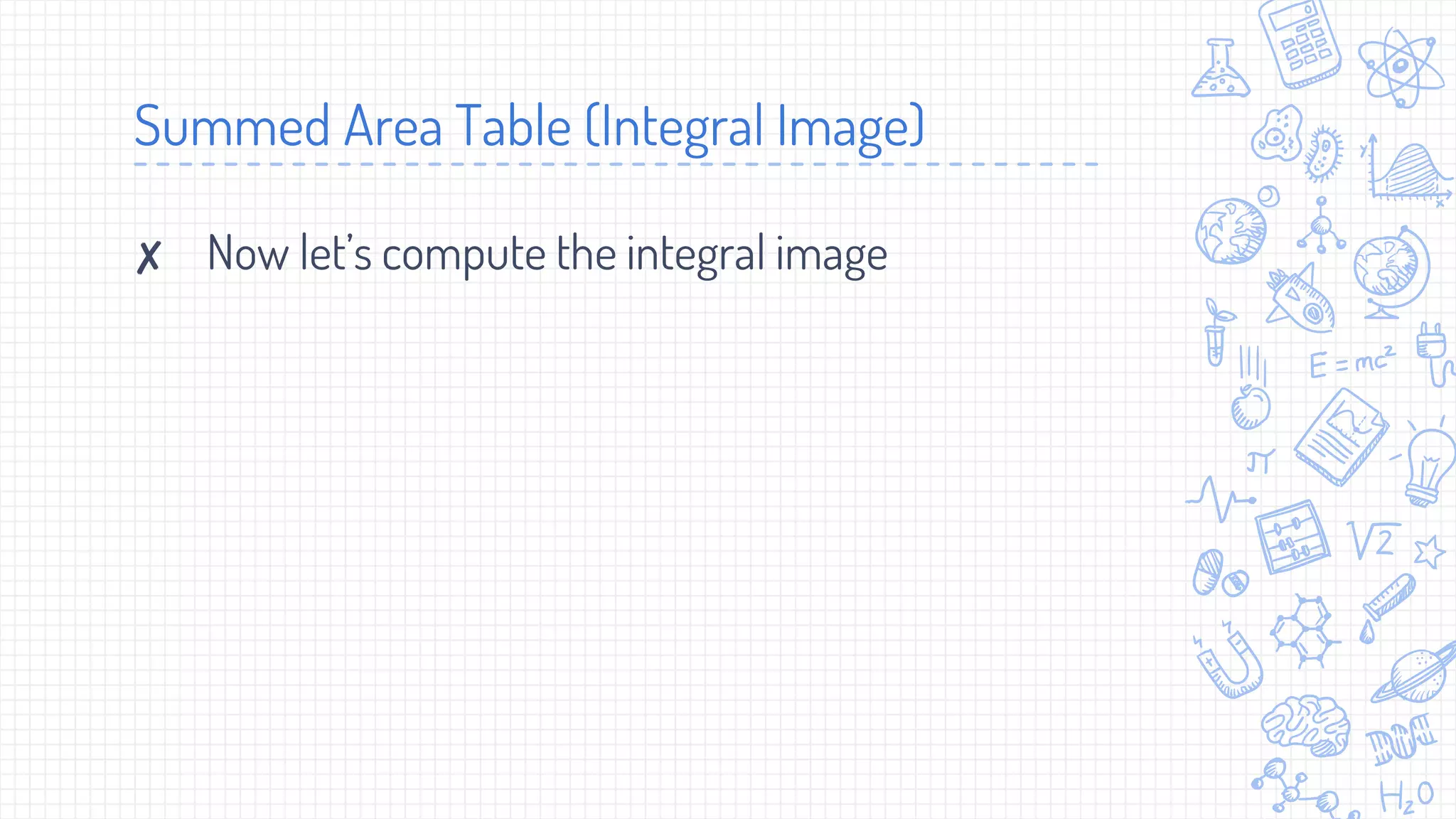 Integral image (Summed Area Table) | PDF