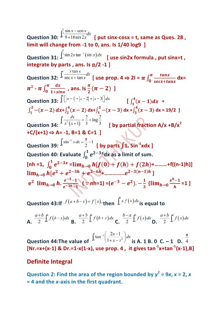 Integrals With Inverse Trigonometric Functions Integrals With Inverse Trigonometric Functions