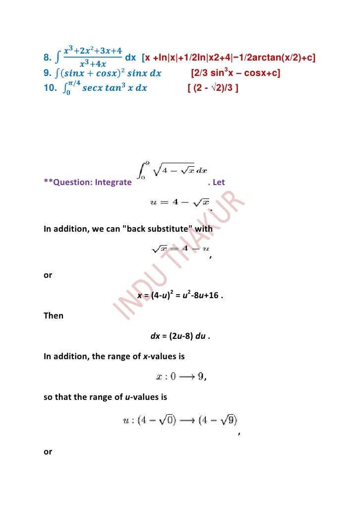Integrals With Inverse Trigonometric Functions Integrals With Inverse Trigonometric Functions