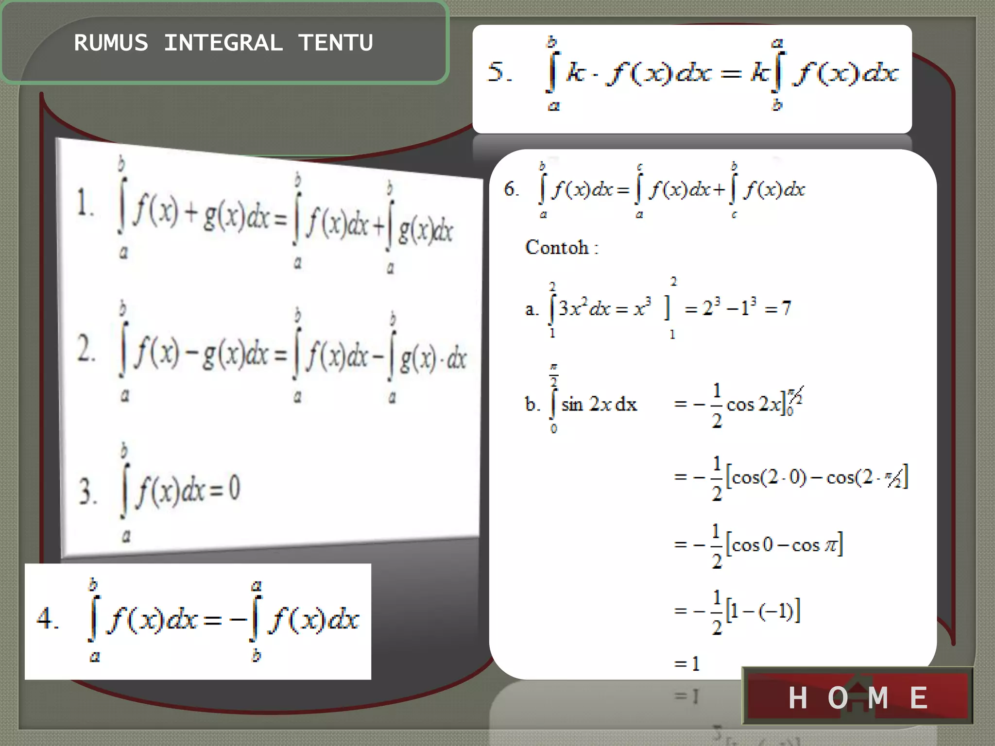 RUMUS INTEGRAL TENTU




                       H O M E
 