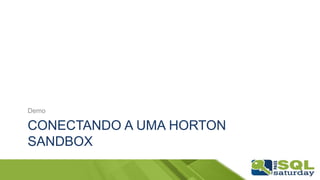 CONECTANDO A UMA HORTON
SANDBOX
Demo
 
