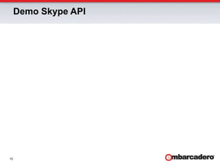 Demo Skype API