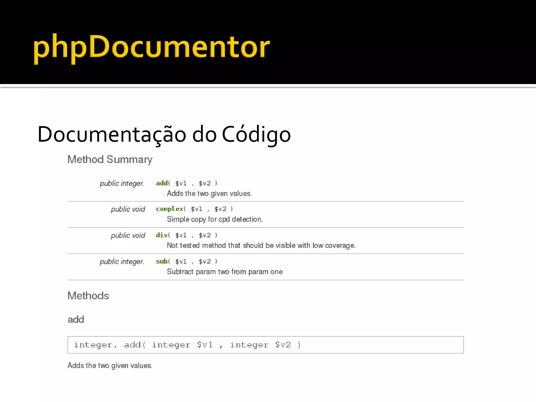 Integração Contínua com Cruise Control e phpUnderControl