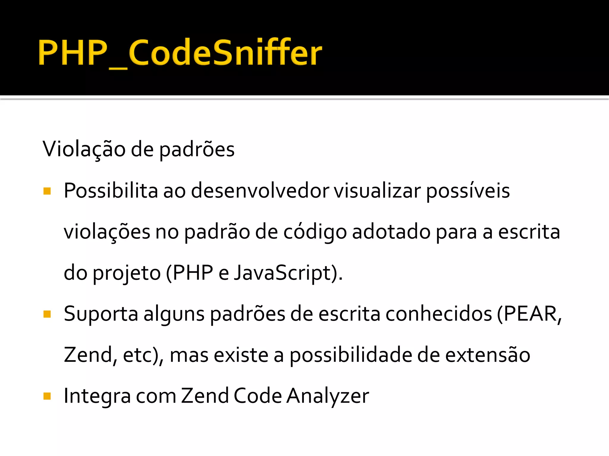 Integração Contínua com Cruise Control e phpUnderControl