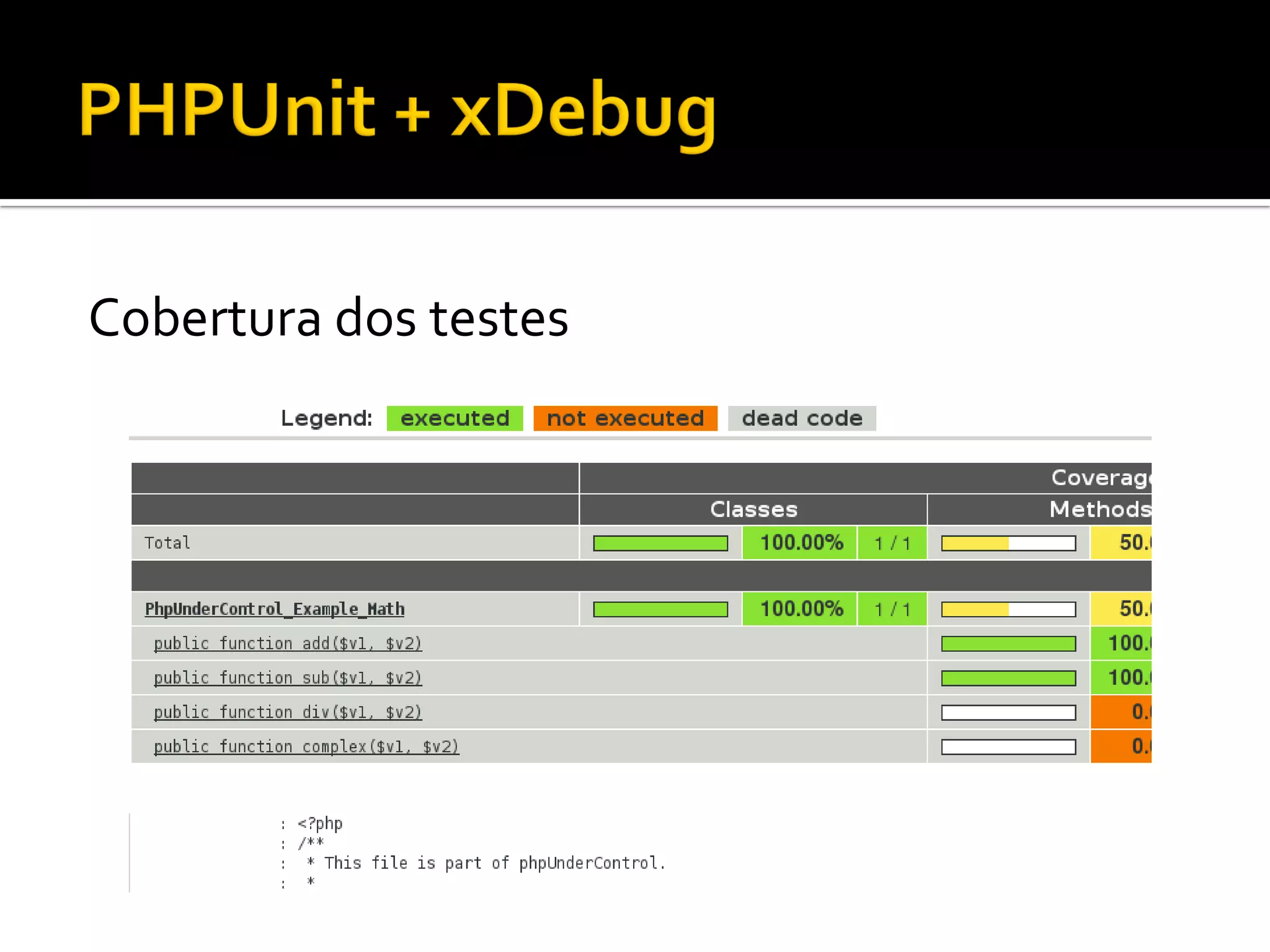 Integração Contínua com Cruise Control e phpUnderControl