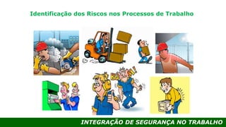 INTEGRAÇÃO DE SEGURANÇA NO TRABALHO
Identificação dos Riscos nos Processos de Trabalho
 