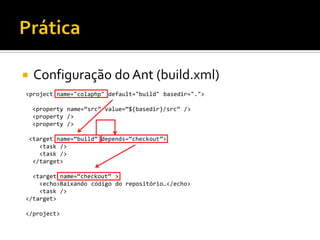 Integração Contínua com CruiseControl e phpUnderControl