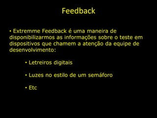 “Integração Contínua é uma prática de desenvolvimento de software onde os membros de um time integram seu trabalho freqüentemente, geralmente cada pessoa integra pelo menos diariamente – podendo haver múltiplas integrações por dia. Cada integração é verificada por um build automatizado (incluindo testes) para detectar erros de integração o mais rápido possível.Muitos times acham que essa abordagem leva a uma significante redução nos problemas de integração e permite que um time desenvolva software coeso mais rapidamente.				– Martin Fowler