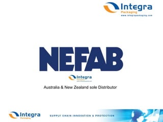Australia & New Zealand sole Distributor  