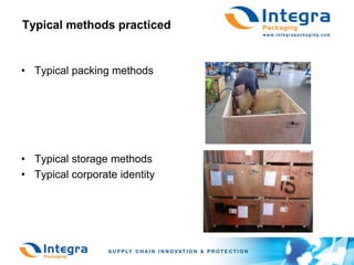 Typical methods practicedTypical packing methodsTypical storage methodsTypical corporate identity