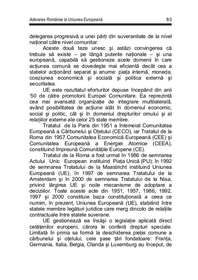 Integrarea Romaniei In Ue