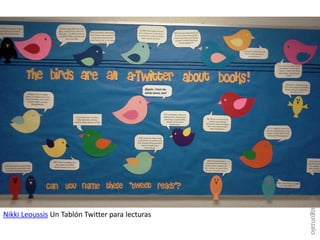 Nikki Leoussis Un Tablón Twitter para lecturas
@pazgonzalo
 