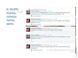 El docente
dinamiza,
supervisa,
propone,
orienta
@pazgonzalo
 