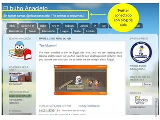 Twitter
conectado
con blog de
aula
@pazgonzalo
 