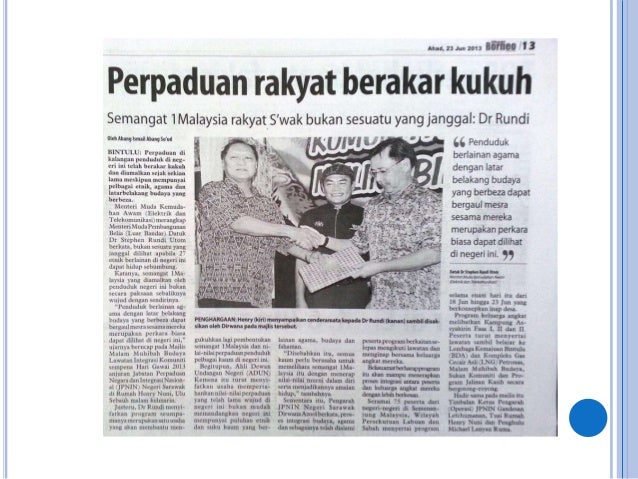 Bahasa Melayu Erat Perpaduan Surat Khabr