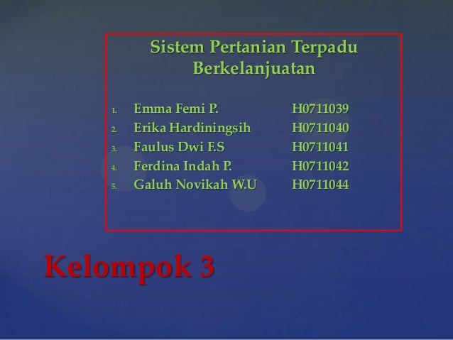 Sistem Pertanian Terpadu Integrasi Tanaman Ternak