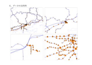 ６．データの活⽤例
9
 