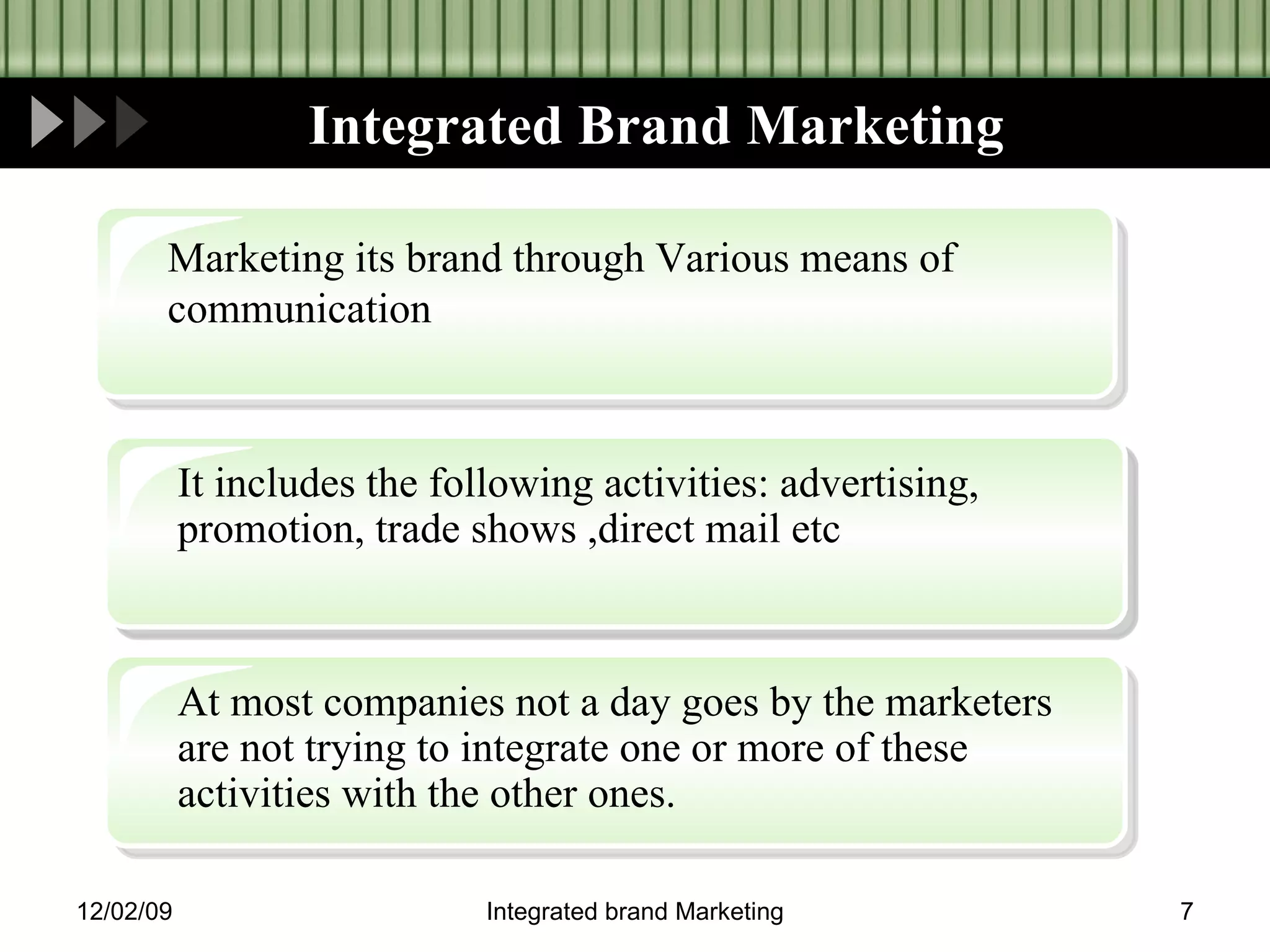 Integrated Brand Marketing