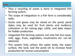 INTEGRATED FISH FARMING & MANAGEMENT
