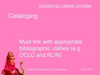 Rlin Integrated Library Systems | PPT