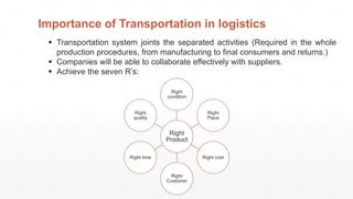 Integrated logistics transportation | PPTX