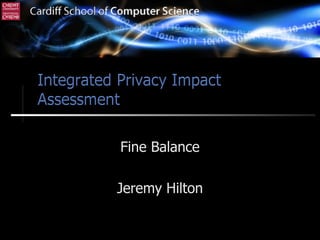 Fine Balance Jeremy Hilton 