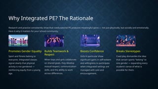 Integrated Programs Boys And Girls In Physical Education Pptx