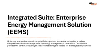 IS Enterprise EMS: Scalable Energy Management for Global Enterprises | PDF