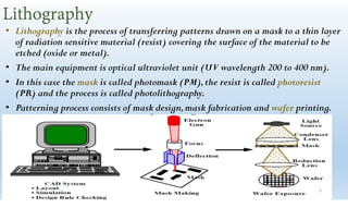 Integrated circuit manufacturing techniques | PDF | Chemistry | Science