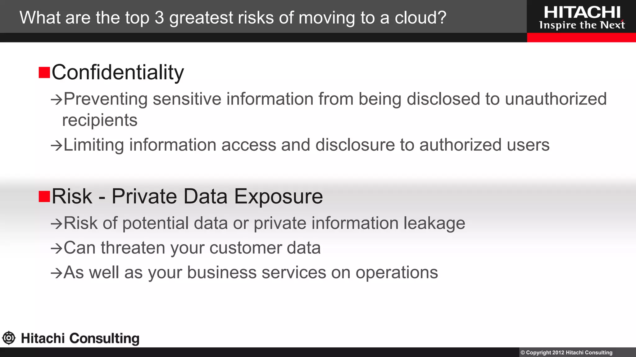 Integrated Cloud Framework Security, Governance, Compliance, Content