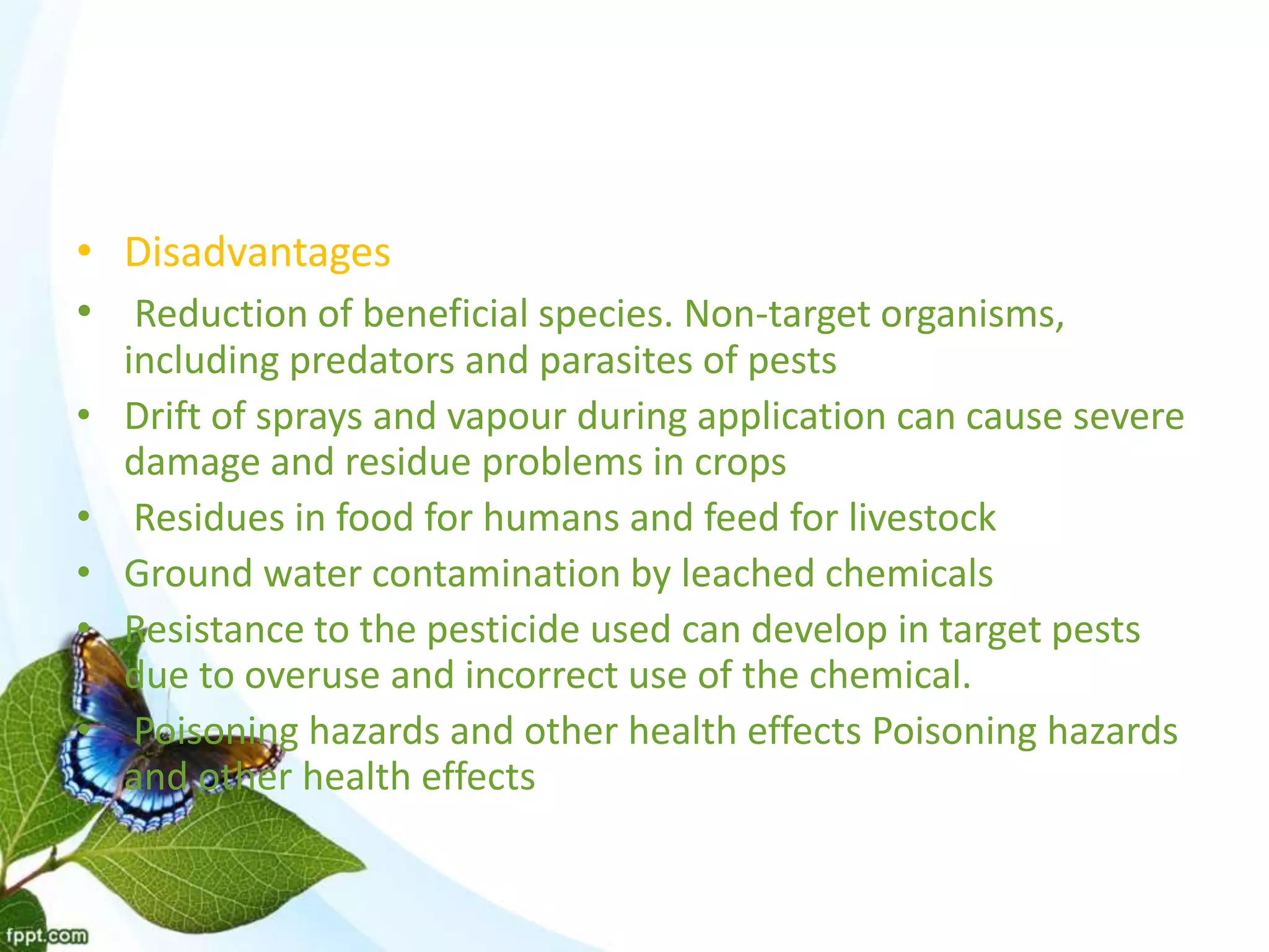 Chemical control of pest management PPT