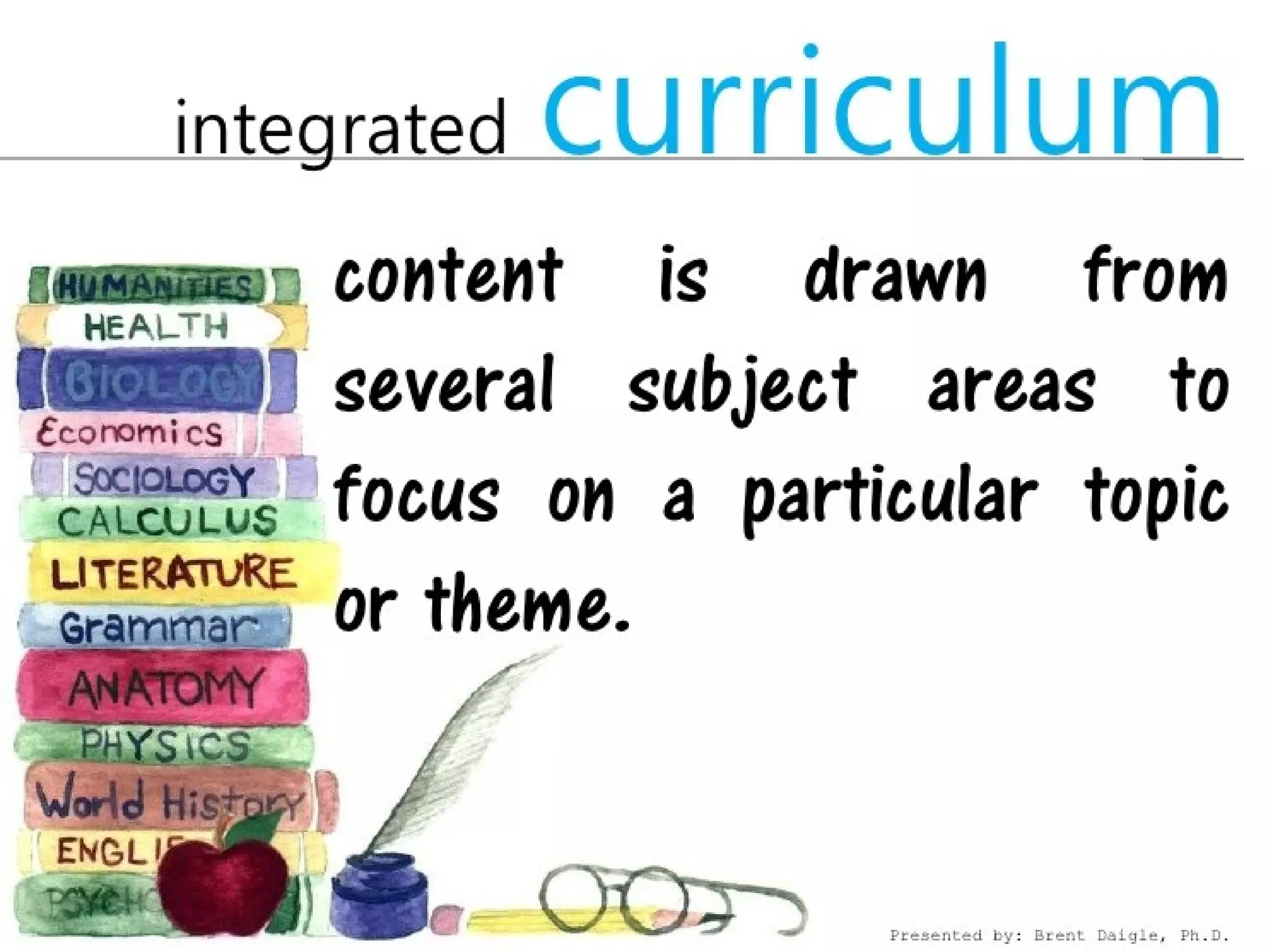 Integrated Curriculum Design Ppt