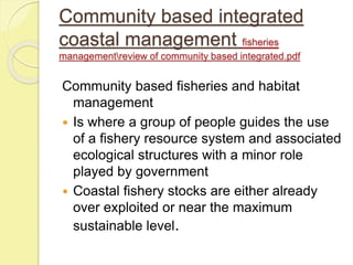 Integrated fisheries management i | PPTX