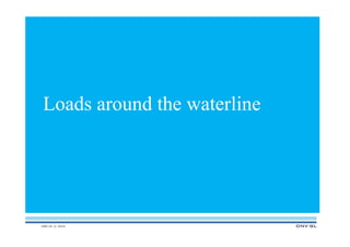 DNV GL © 2014
Loads around the waterline
 