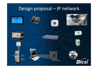 Design proposal – IP network
 