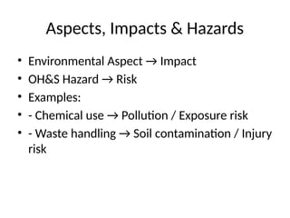 Waste Contamination Health Risks Example Integrated_ISO14001_ISO45001_Awareness.pptx