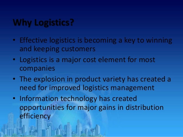 Integrated logistics management