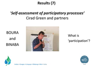 Integrated management of small reservoirs for multiple uses Volta Basin Development Challenge v3
