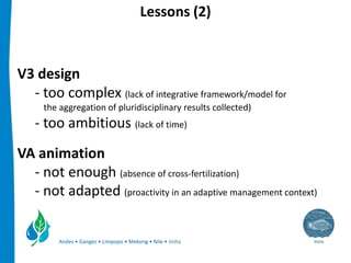 Integrated management of small reservoirs for multiple uses Volta Basin Development Challenge v3