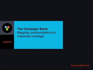 The Campaign Stack:
Mapping communications to
maximize coverage
#IntegratedMarketing
 