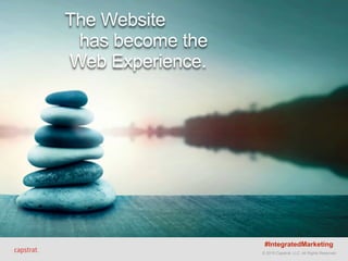 © 2015 Capstrat, LLC. All Rights Reserved.
The Website
has become the 
Web Experience.
#IntegratedMarketing
 