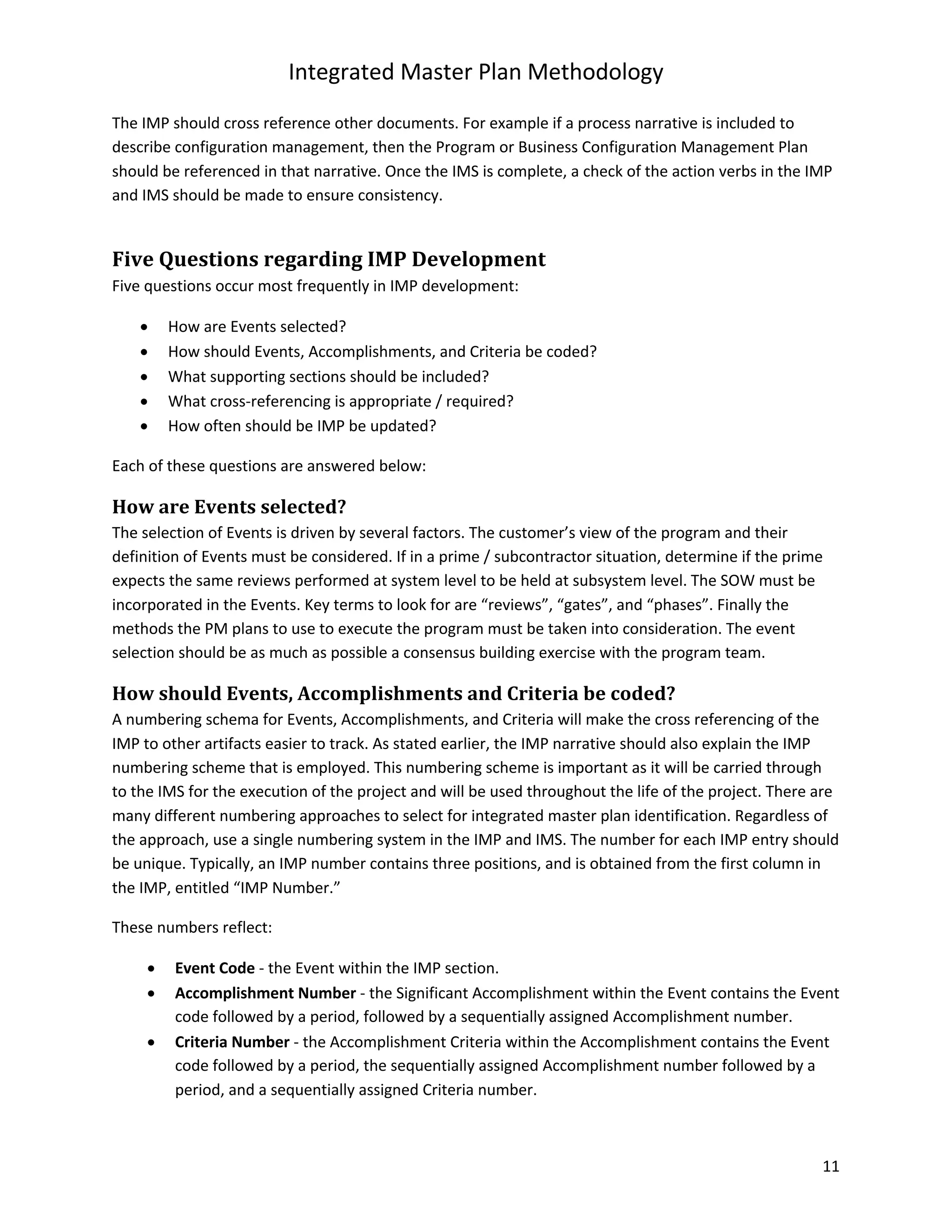 Integrated master plan methodology (v2) | PDF