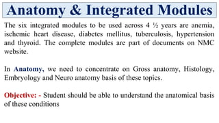 Anatomy Integrated Modules in CBME for Medical Education | PDF