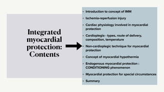 Integrated myocardial protection | PDF