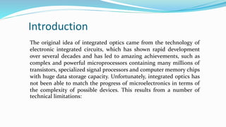 Integrated optics devices | PPTX | Computer Networking | Computing