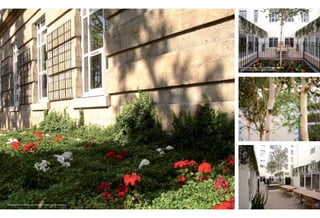 Photo montage image and actual photography depicts
the courtyards at West 3 London Apartments
Photography of the exterior and courtyards at West 3 London Apartments
 