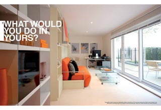 Photography depicts interiors and speciﬁcation details of showhome at The Courtyard Apartments at West 3 and is indicative only.
Some ﬁxtures and ﬁttings may not be included in the ﬁnal speciﬁcation. Please ask a Sales Consultant for further information.
WHAT WOULD
YOU DO IN
YOURS?
18
 