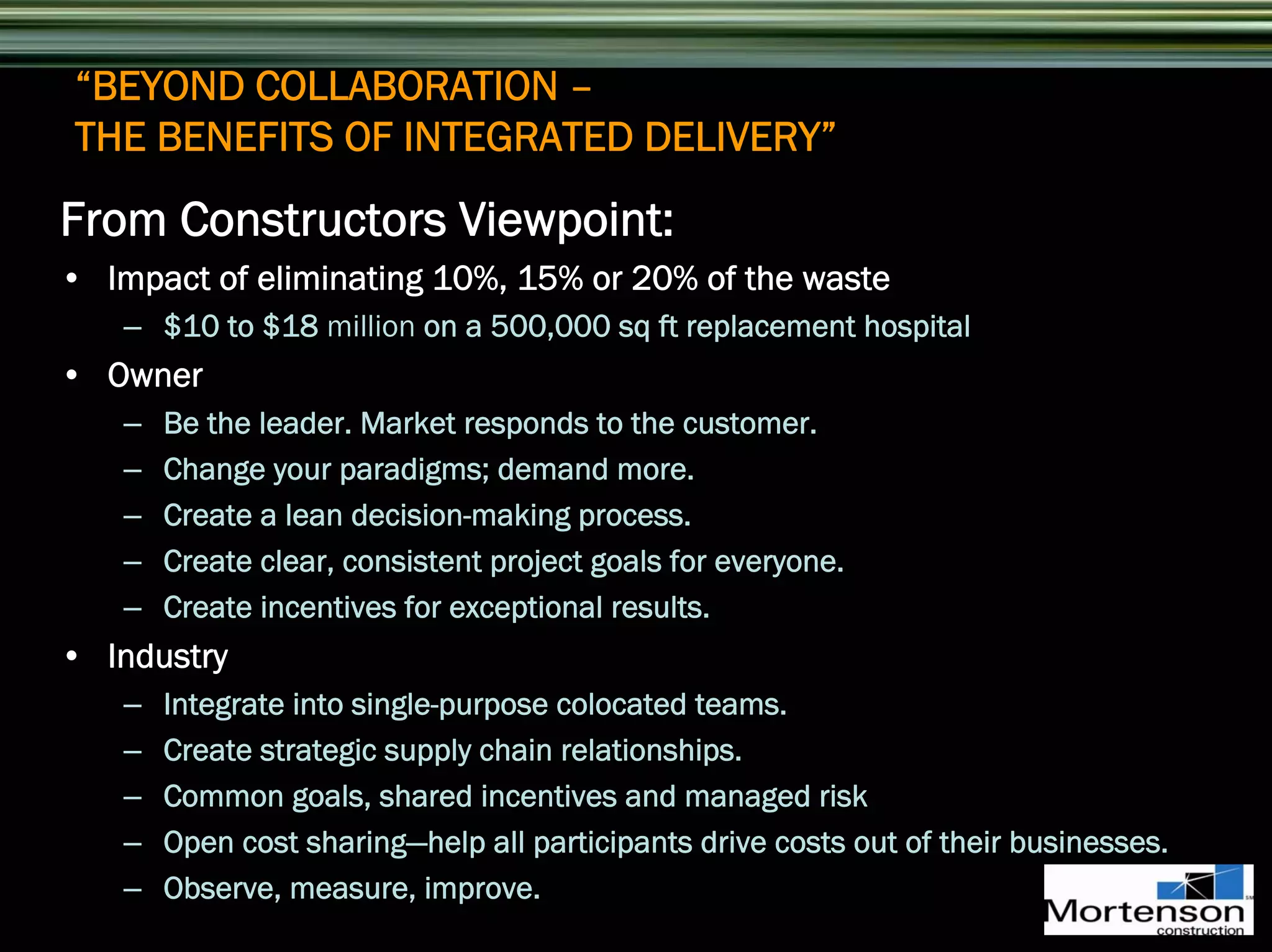 Integrated Project Delivery | PDF